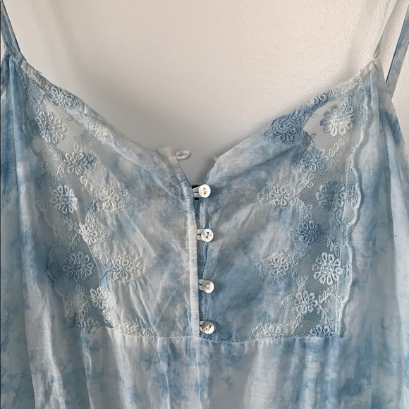 ZARA Tie-Dye Lined Cotton Summer Dress - Picture 4 of 4